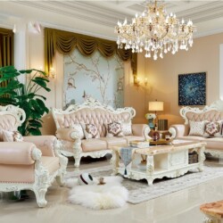 bo sofa tan co dien boc da cao cap bh8103