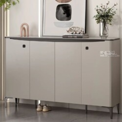 Tủ giày nhập khẩu TD3104 màu nâu nhạt, thiết kế hiện đại với bốn cánh tủ đóng kín, tay nắm ẩn màu nâu đậm. Mặt tủ phẳng mà…