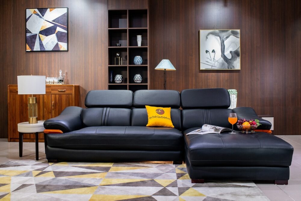Sofa màu đen nét đẹp truyền thống nhưng vẫn đầy nổi bật