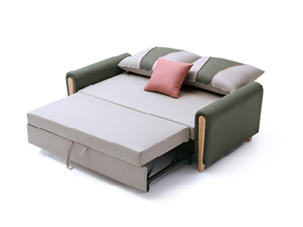 Sử dụng sofa giường gỗ trang trí nội thất căn phòng khách hiện đại
