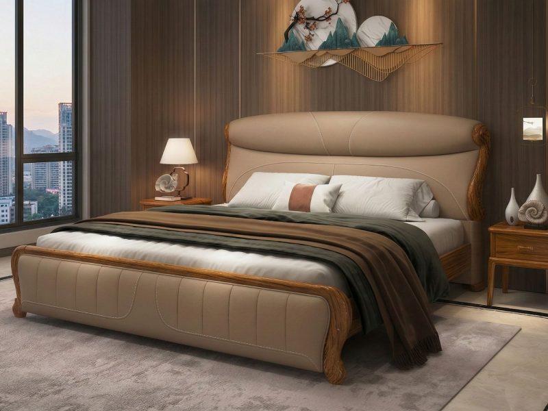 Giường Ngủ Gỗ Mun GIW189-18