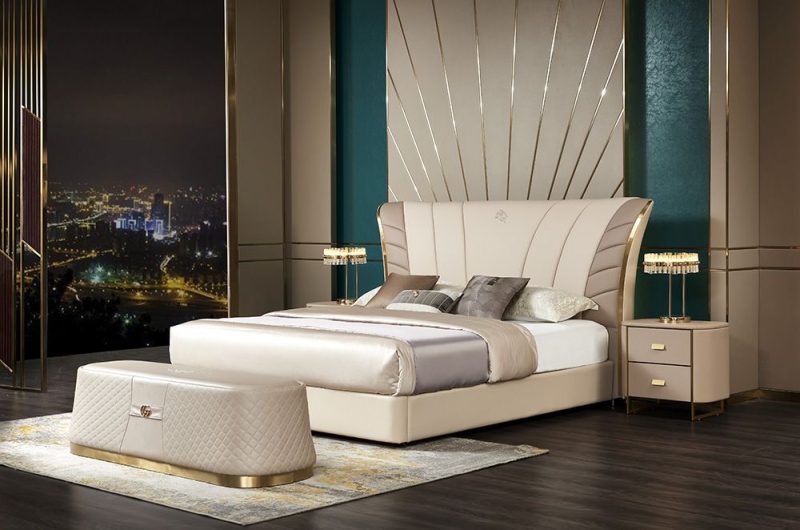 Giường Bọc Da Luxury GIQF809-18