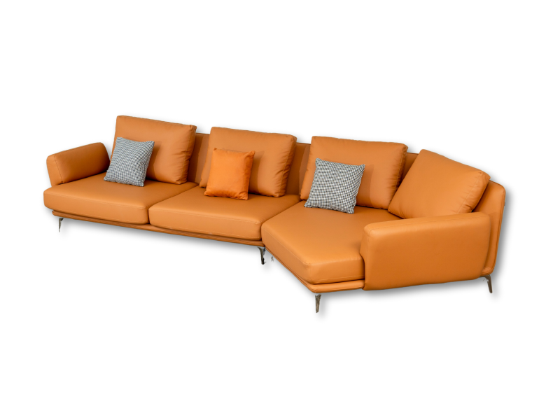 Bộ Sofa Da 2 Băng Tinh Xảo Cho Phòng Khách SF507