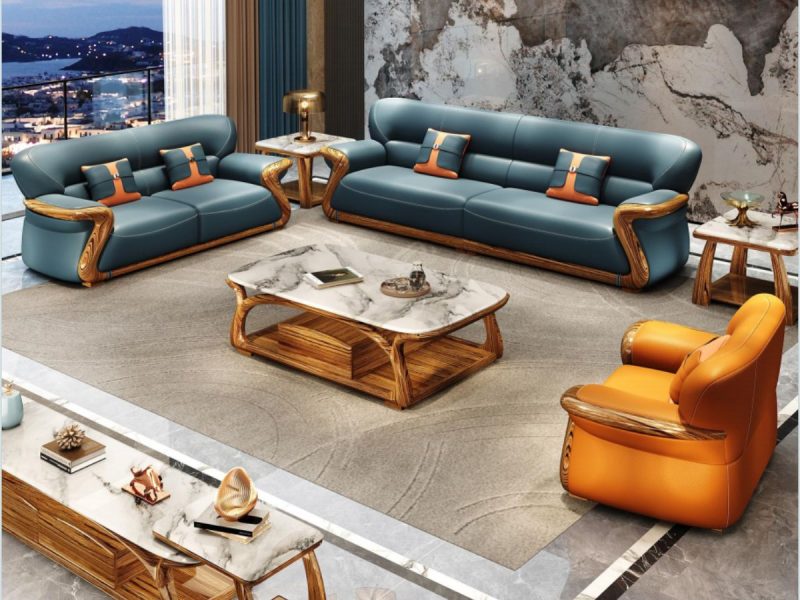 Bộ Sofa Gỗ Mun SBF312-124