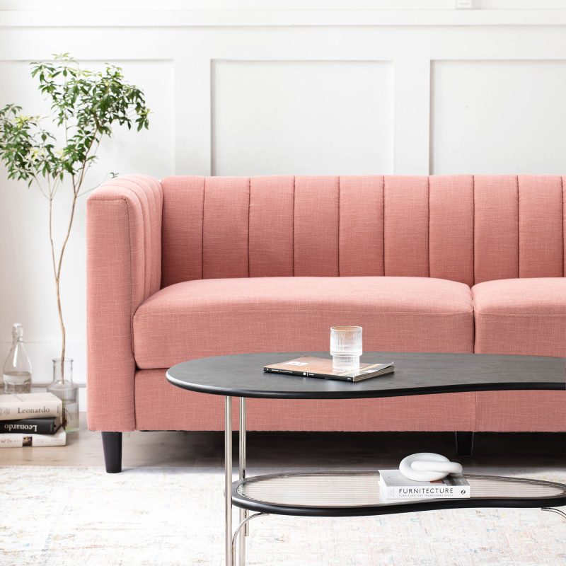 Sofa Bọc Vải Dáng Băng Tựa Tay Cao Cho Phòng Khách SF-602