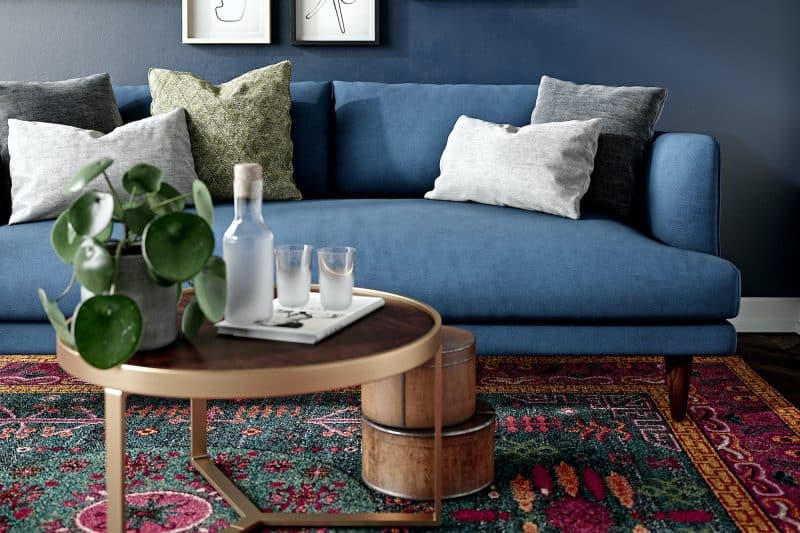 Sofa Băng Bọc Vải Tỉ Mỉ Lewis Extra Cho Phòng Khách SF-646