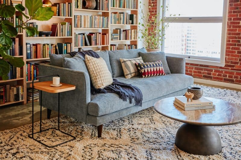 Sofa Băng Bọc Vải Tỉ Mỉ Lewis Extra Cho Phòng Khách SF-646