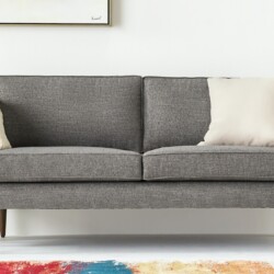 Sofa băng 3 chỗ Preston SF-111 màu xám nhạt, bọc vải, kiểu dáng hiện đại tối giản. Sofa có tay vịn thấp, đệm ngồi và lưng…