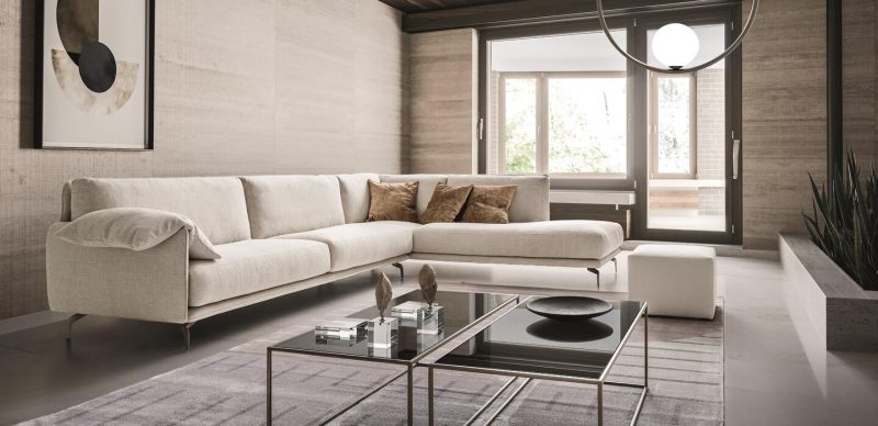 Sofa Vải Kiểu Ý Lịch Lãm Cho Phòng Khách SF-255