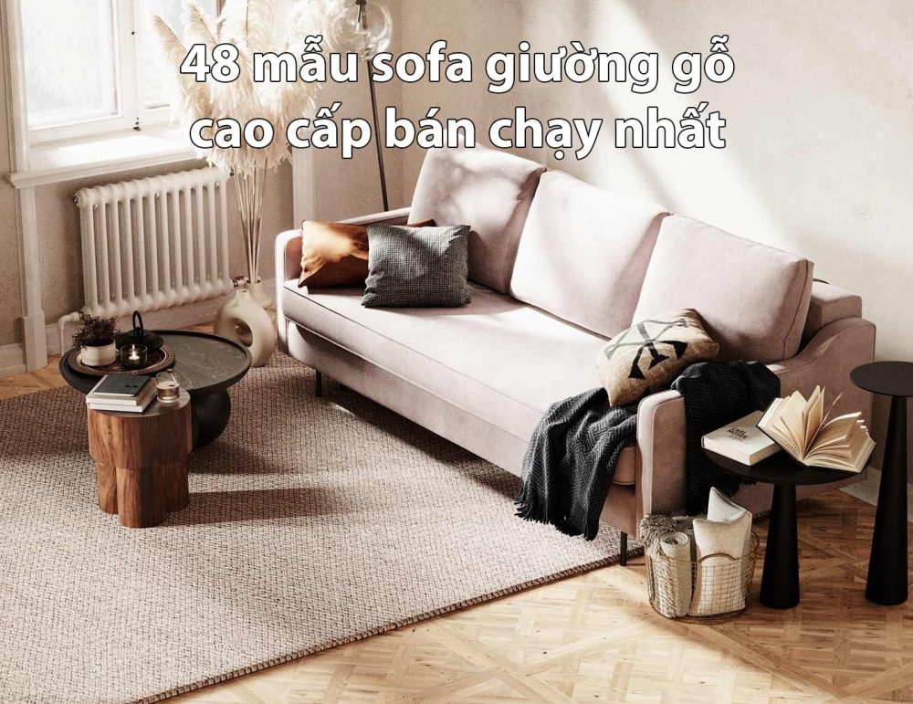 sofa giường gỗ