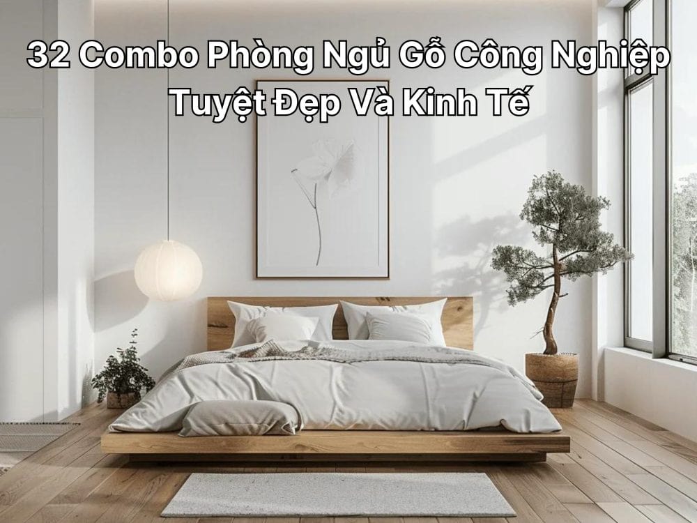 combo phòng ngủ gỗ công nghiệp