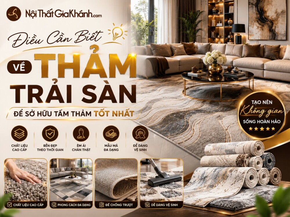Điều Cần Biết Về Thảm Trải Sàn Để Sở Hữu Tấm Thảm Tốt Nhất