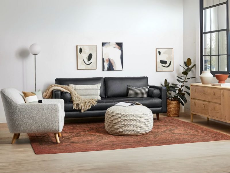 Sofa Băng Bọc Da Đẳng Cấp Cho Phòng Khách SF-433