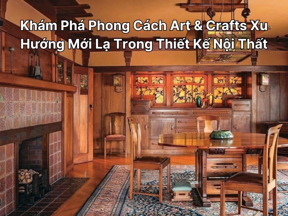 Khám Phá Phong Cách Art & Crafts Xu Hướng Mới Lạ Trong Thiết Kế Nội Thất