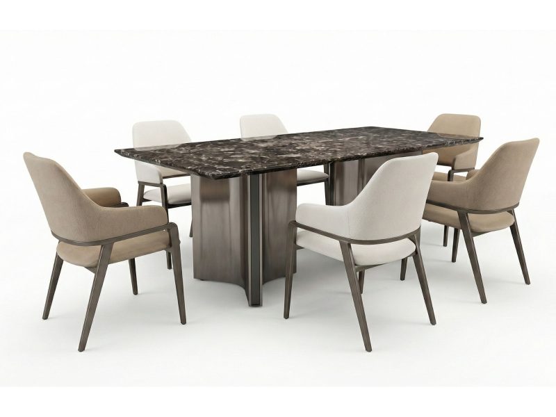 Bàn Ăn Mặt Đá Tự Nhiên BAQ55-24