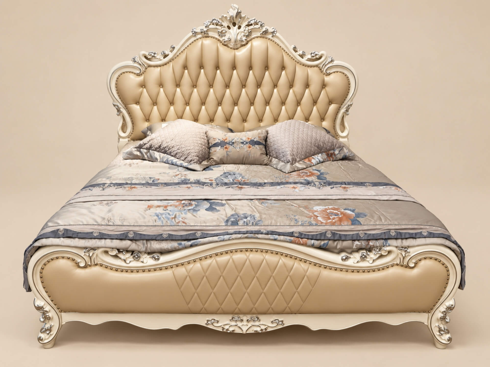 Giường Ngủ PRINCESS ÉLODIE - Giường Tân Cổ Điển Nhập Khẩu 1M8 GIB16-18 - Ảnh 3