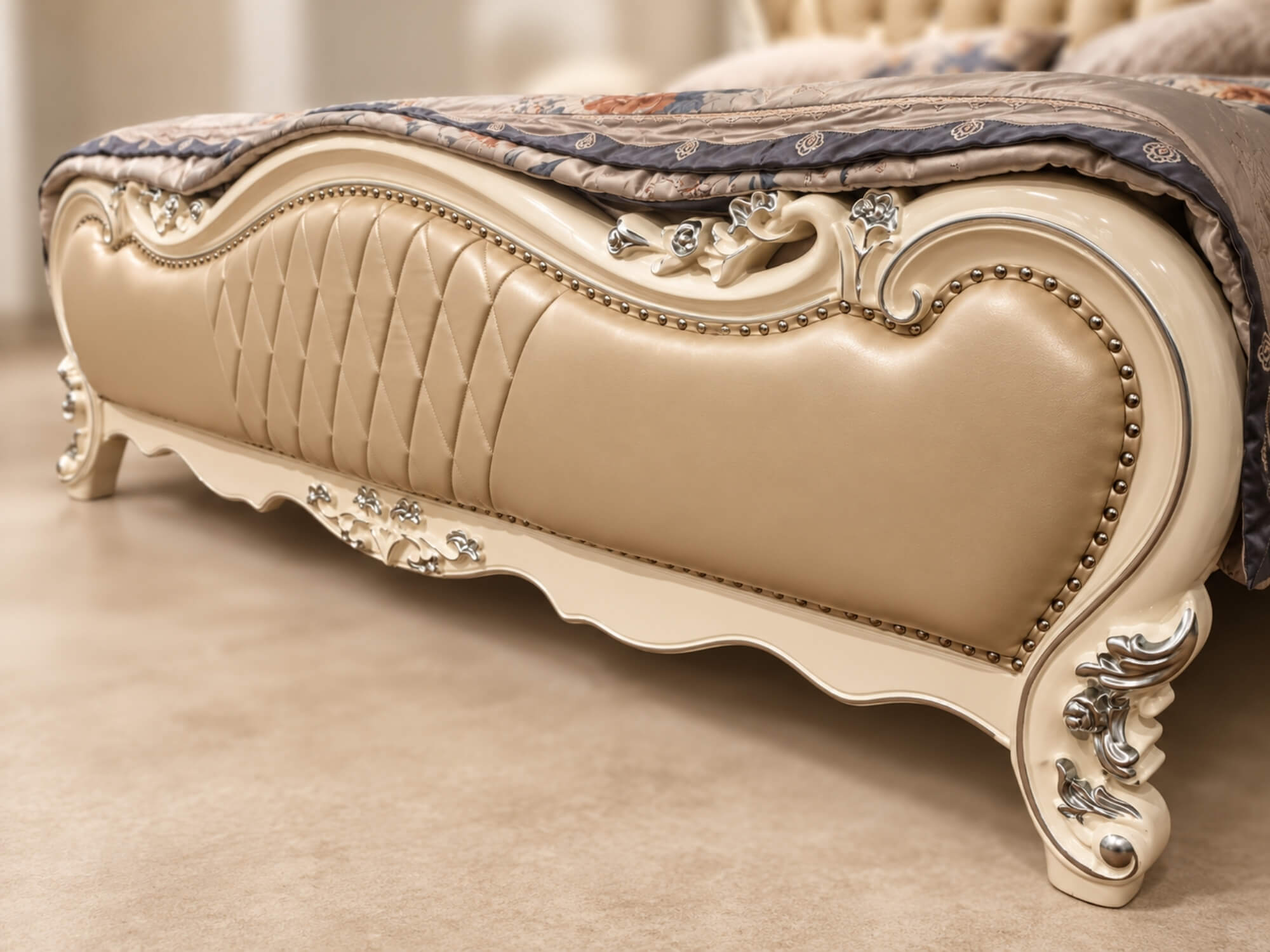 Giường Ngủ PRINCESS ÉLODIE - Giường Tân Cổ Điển Nhập Khẩu 1M8 GIB16-18 - Ảnh 8