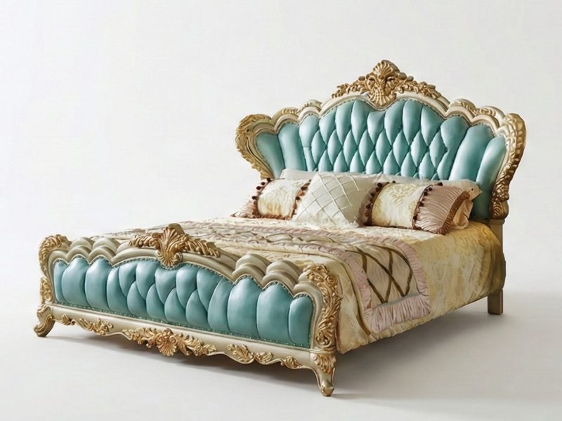 Giường Ngủ Tân Cổ Điển 2M GIB990-20