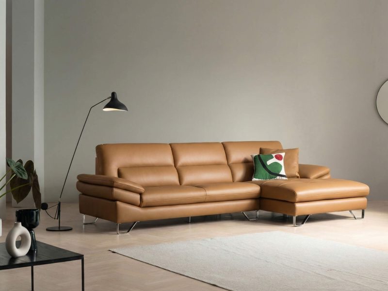 Sofa ARLO - Sofa Da Cao Cấp Góc Chữ L Hiện Đại Đệm Ngồi Êm Ái