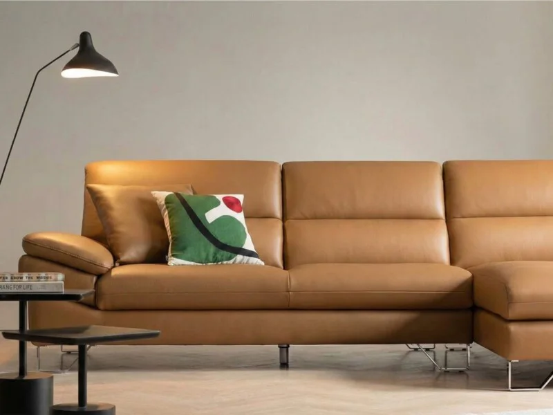 Sofa ARLO - Sofa Da Cao Cấp Góc Chữ L Hiện Đại Đệm Ngồi Êm Ái
