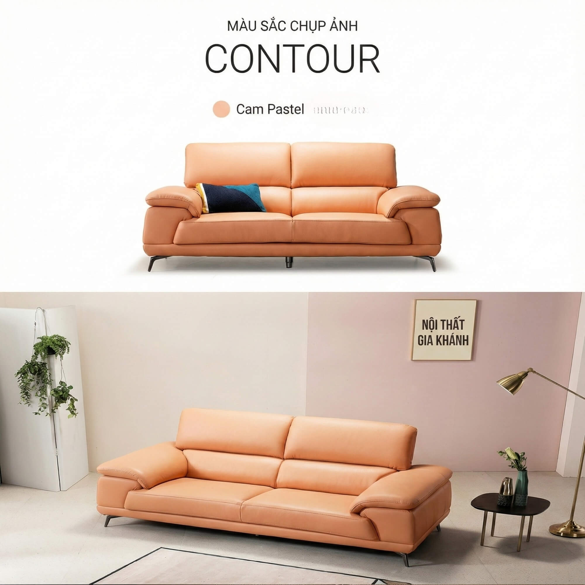 Sofa CONTOUR - Sofa Băng Nhỏ Gọn 2 Chỗ Cho Chung Cư 