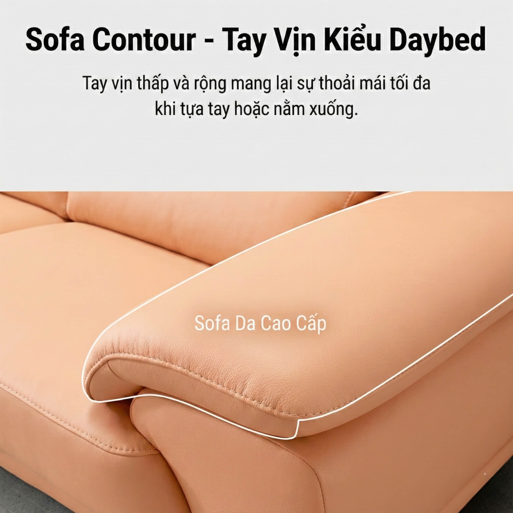 Sofa CONTOUR - Sofa Băng Nhỏ Gọn 2 Chỗ Cho Chung Cư 