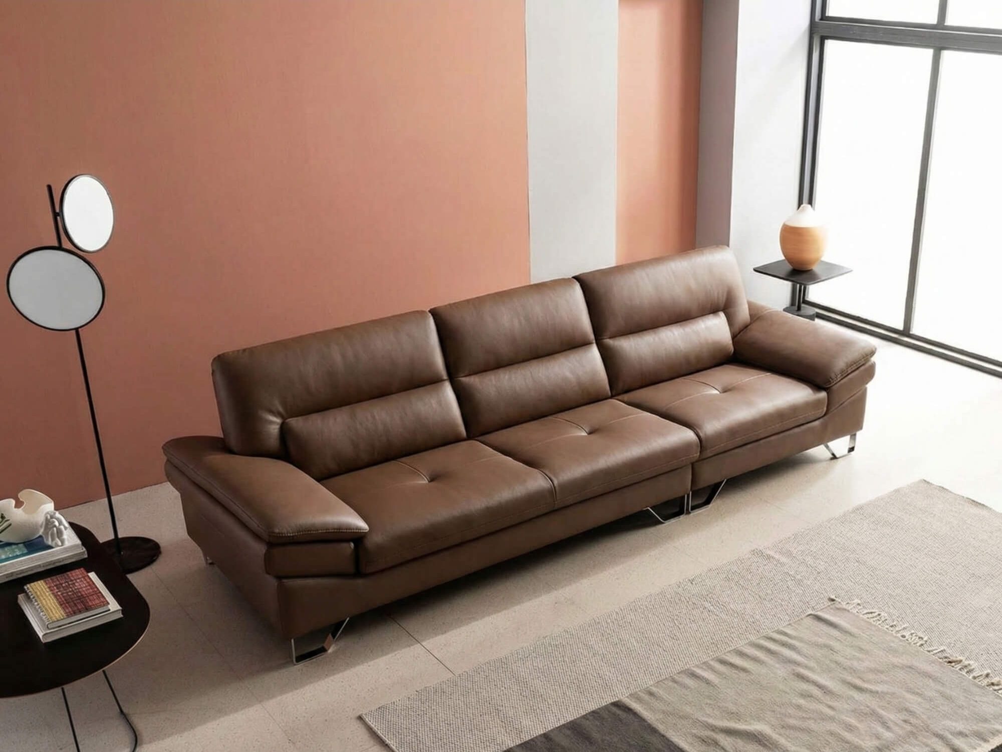 Sofa ELION – Sofa Văng Da Cao Cấp Hiện Đại Thiết Kế Tay Daybed