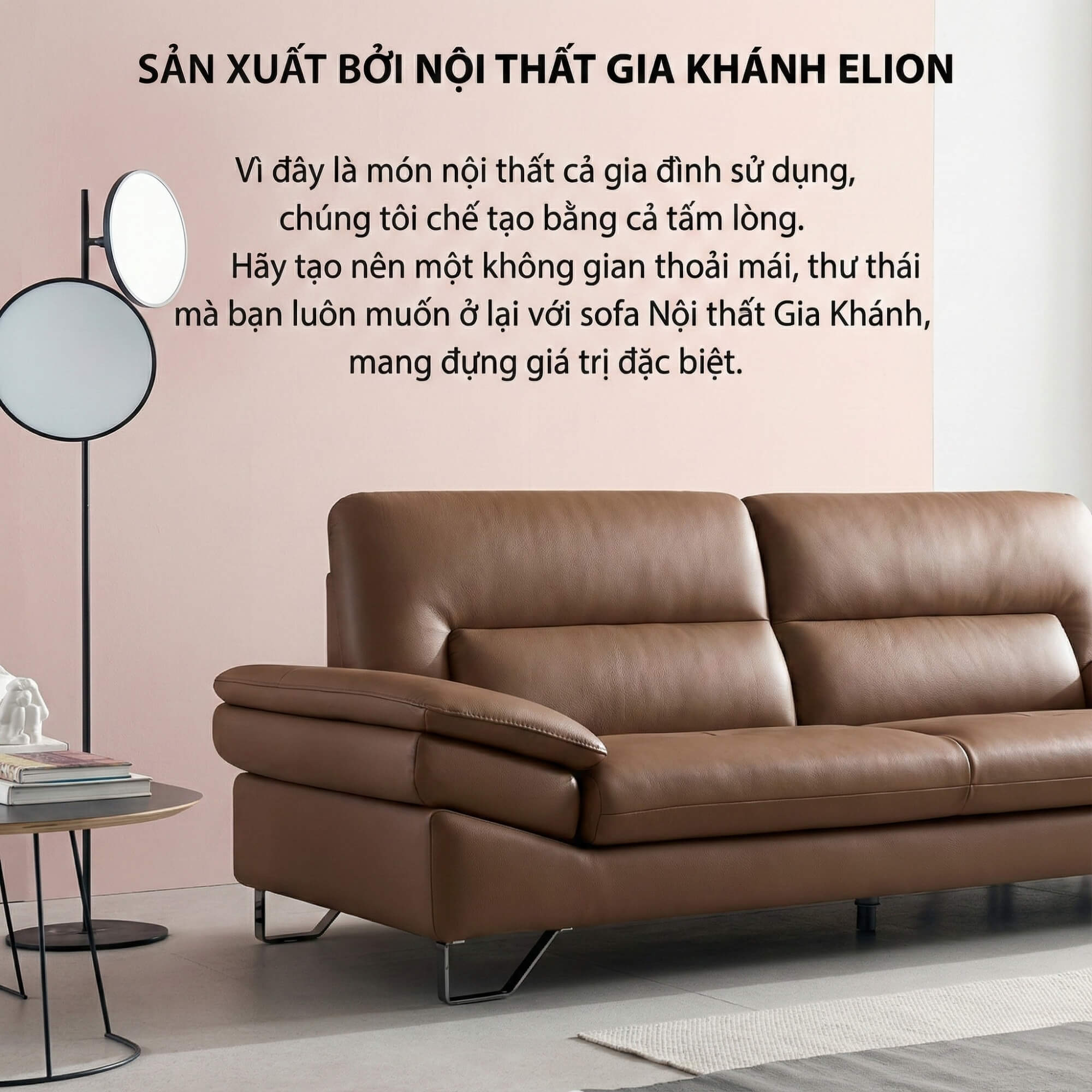 Sofa ELION – Sofa Văng Da Cao Cấp Hiện Đại Thiết Kế Tay Daybed