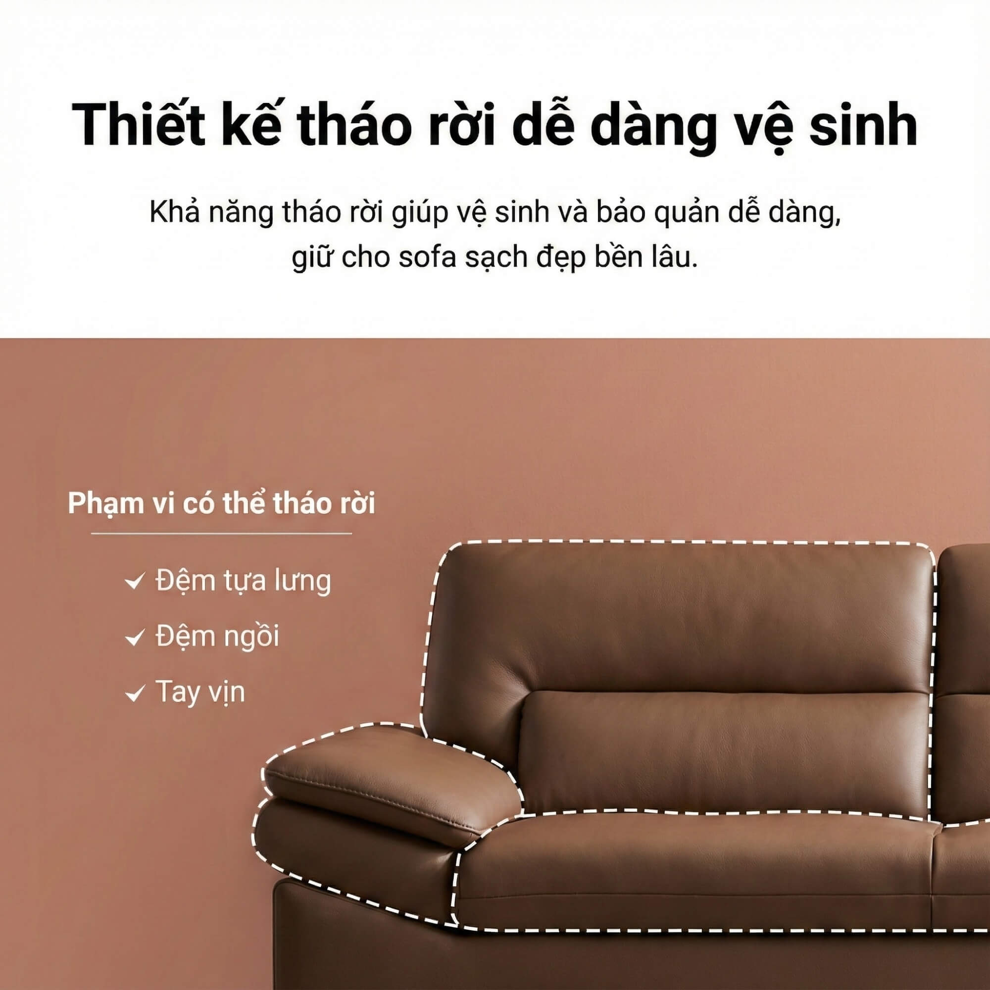 Sofa ELION – Sofa Văng Da Cao Cấp Hiện Đại Thiết Kế Tay Daybed