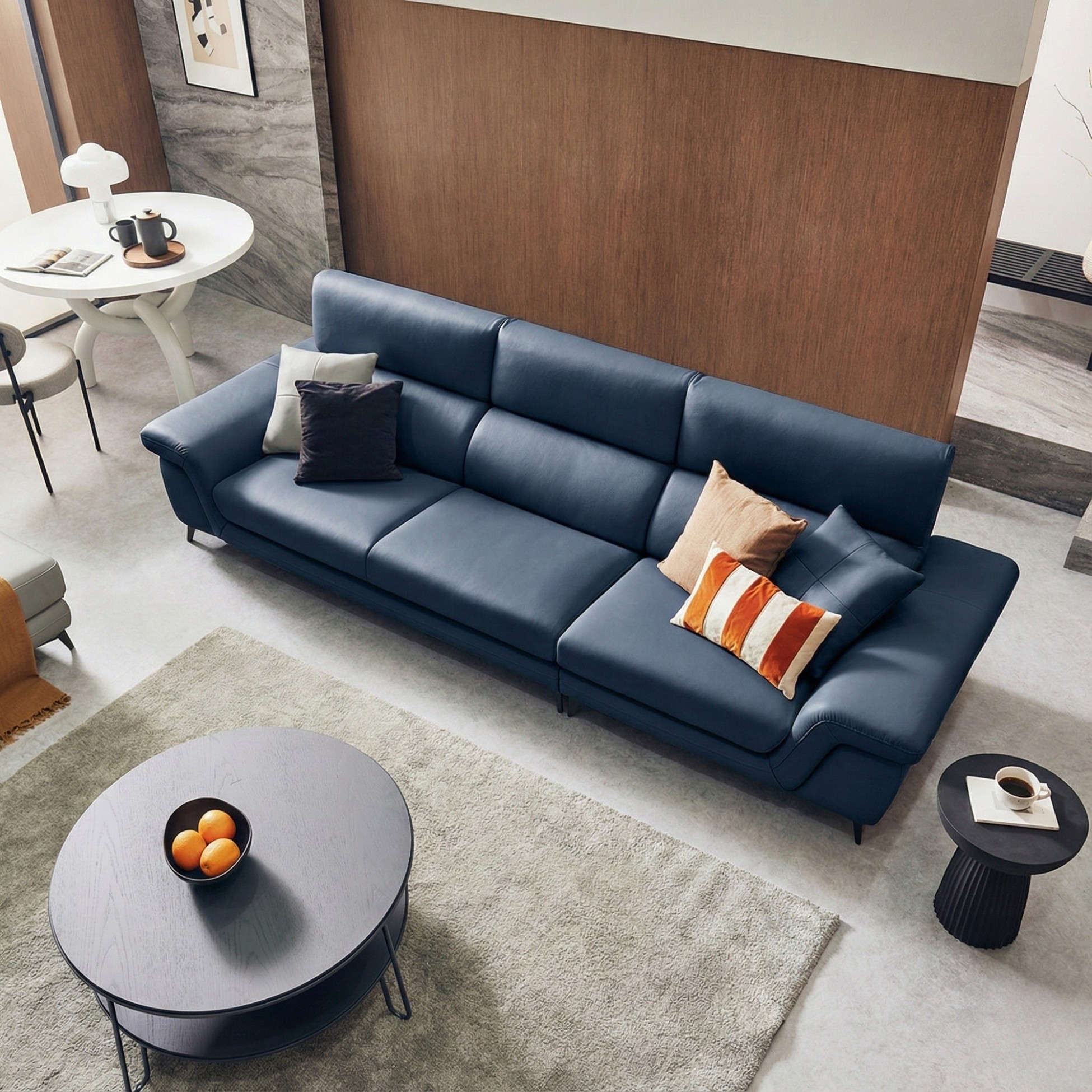 Sofa FLOWEN – Sofa Băng Hiện Đại 4 Chỗ Bọc Da Cao Cấp Êm Ái Thoải Mái 