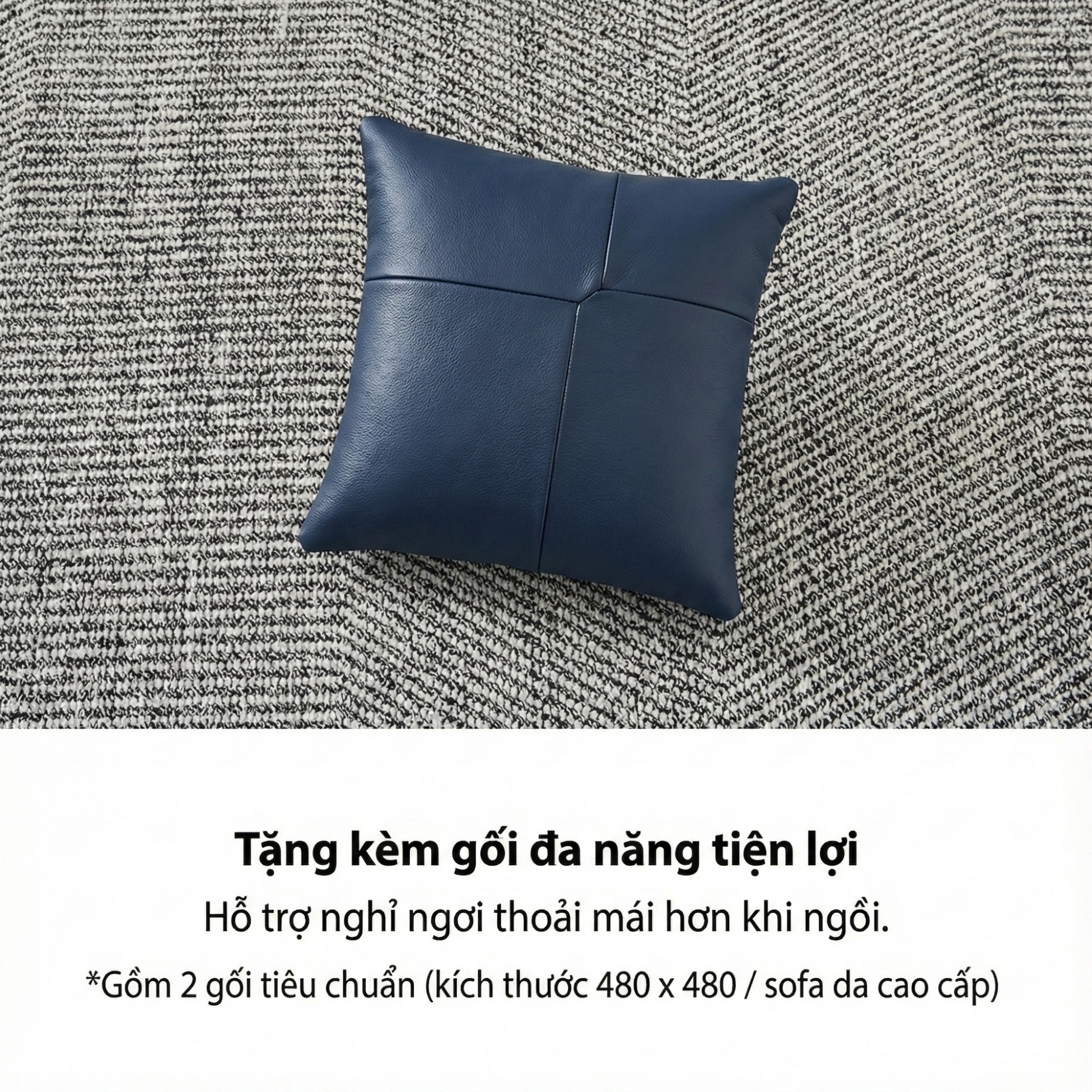 Sofa FLOWEN – Sofa Băng Hiện Đại 4 Chỗ Bọc Da Cao Cấp Êm Ái Thoải Mái 