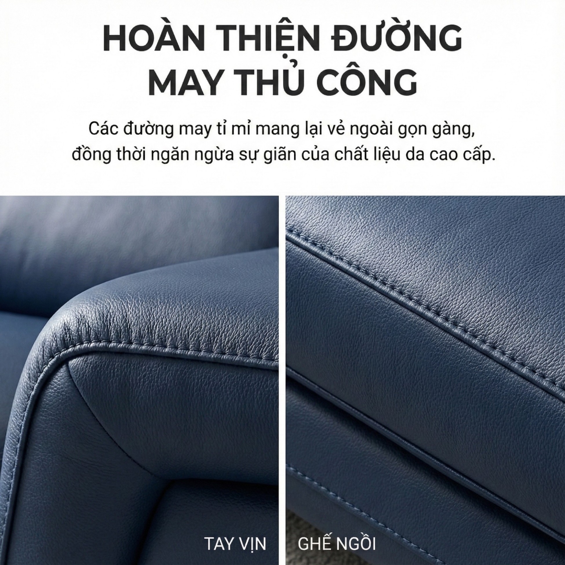 Sofa FLOWEN – Sofa Băng Hiện Đại 4 Chỗ Bọc Da Cao Cấp Êm Ái Thoải Mái 