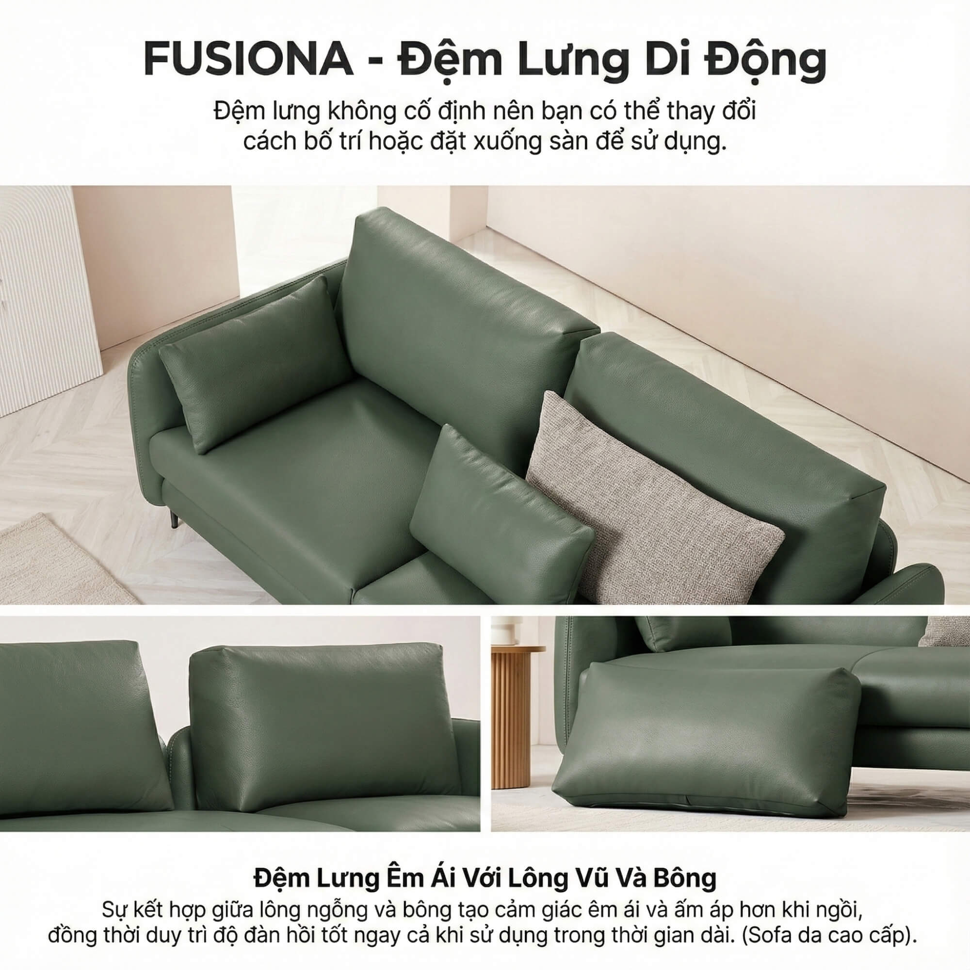 Sofa FUSIONA – Sofa Modular Độc Đáo Cho Lối Sống Trẻ Trung