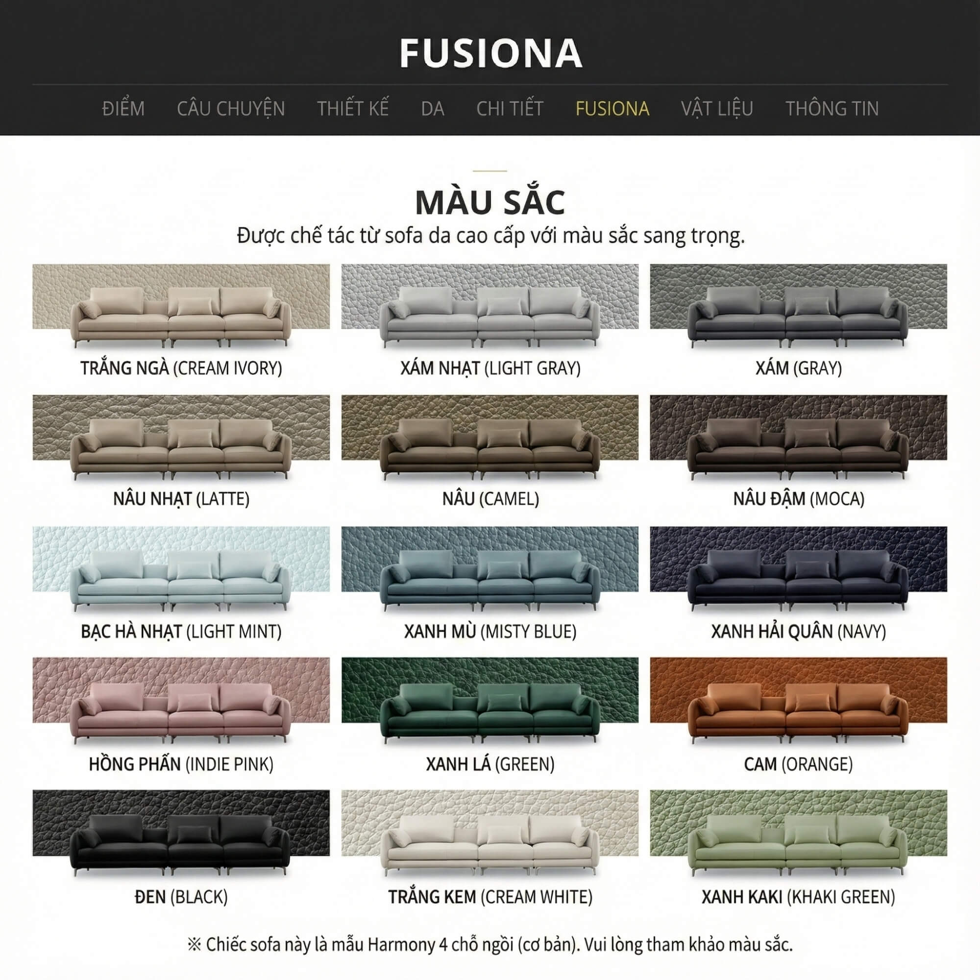 Sofa FUSIONA – Sofa Modular Độc Đáo Cho Lối Sống Trẻ Trung