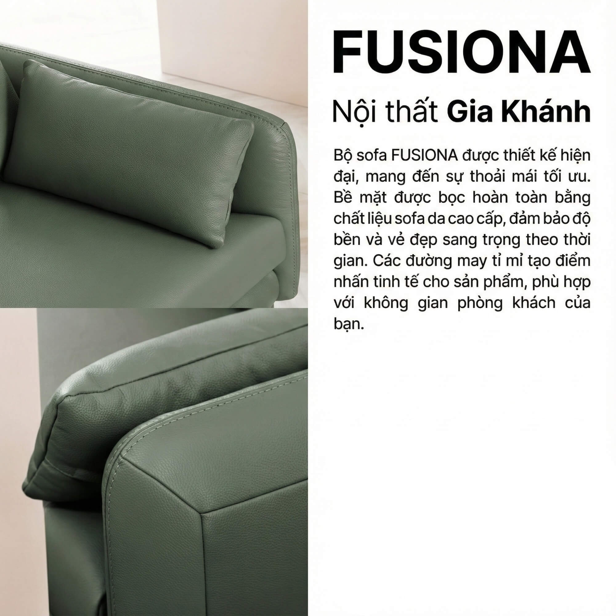 Sofa FUSIONA – Sofa Modular Độc Đáo Cho Lối Sống Trẻ Trung