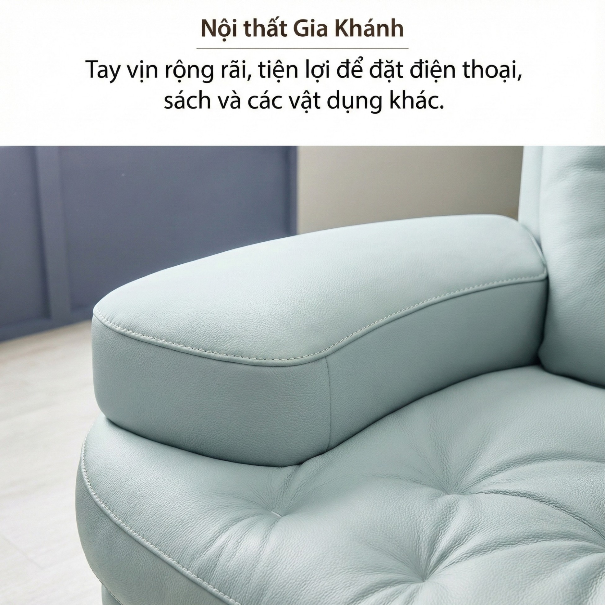 Sofa NOURA – Sofa Băng Lưng Cong Độc Lạ Bọc Da Cao Cấp Sang Trọng