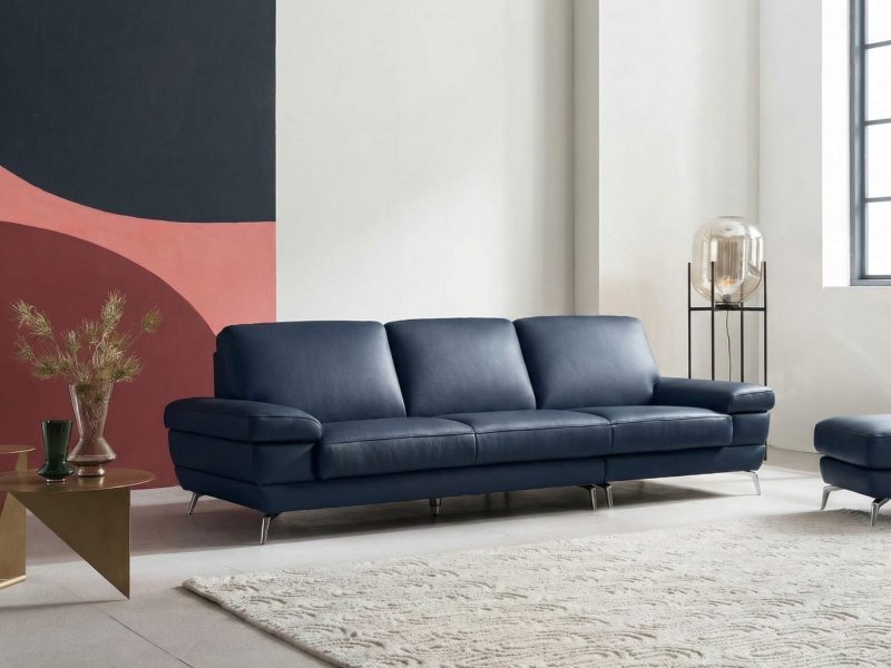 Sofa NOUVELLE – Sofa Băng 3.5 Chỗ Hiện Đại Bọc Da Sang Trọng