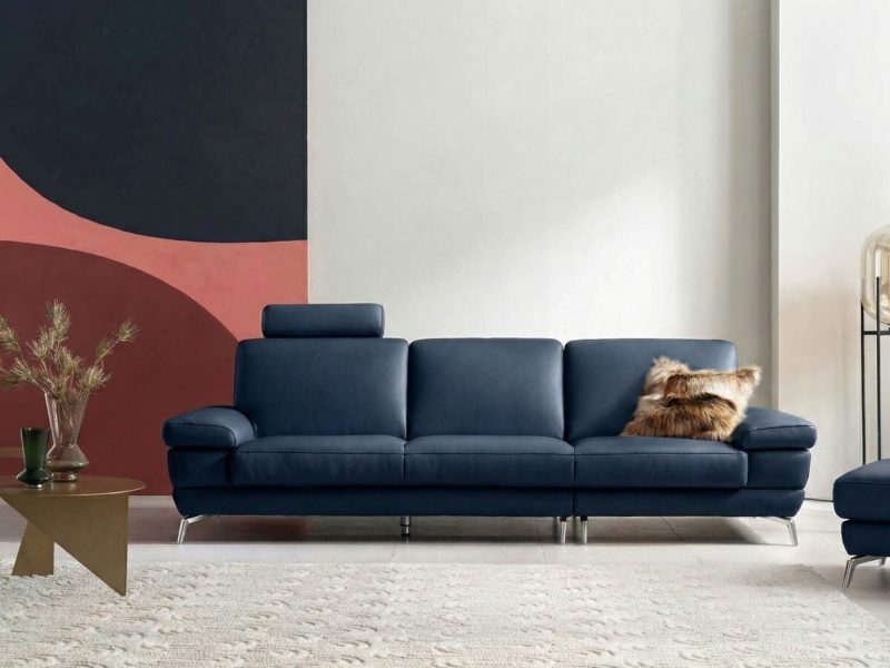 Sofa NOUVELLE – Sofa Băng 3.5 Chỗ Hiện Đại Bọc Da Sang Trọng