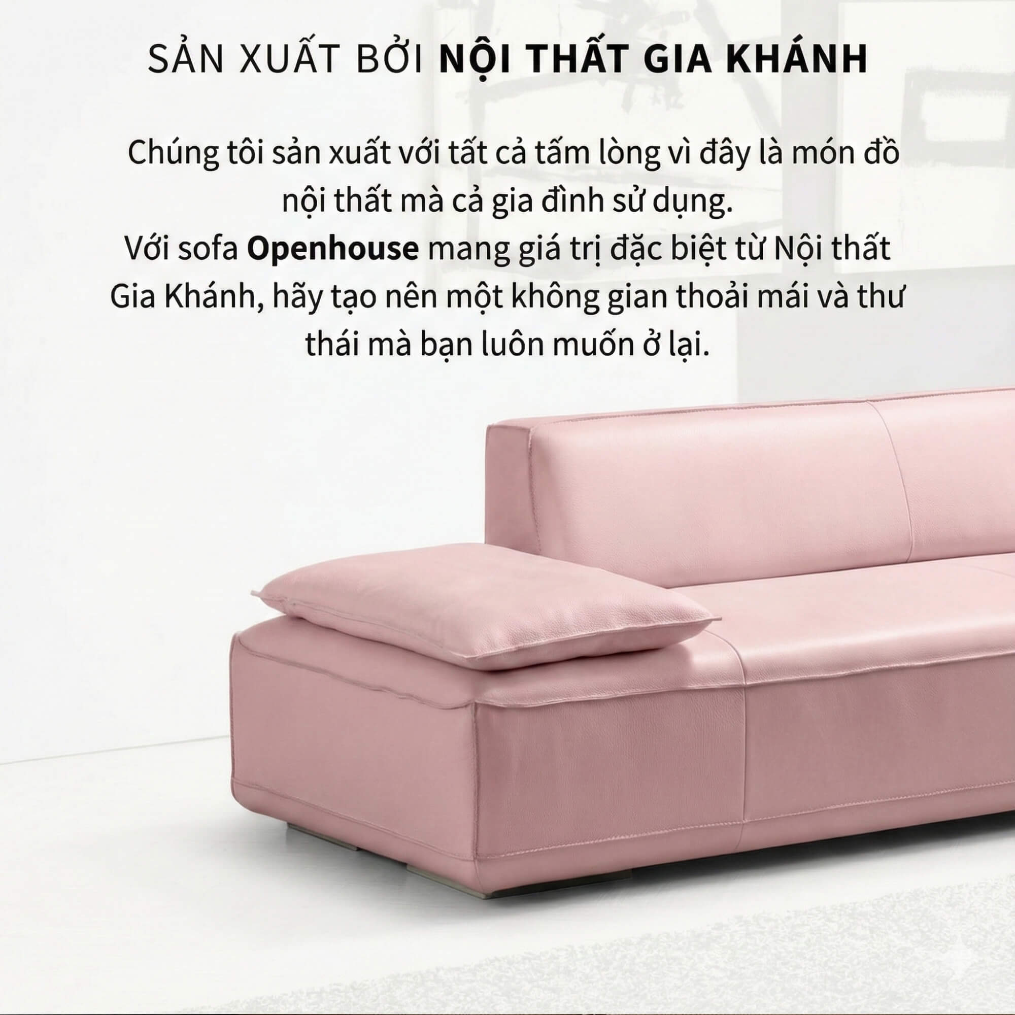 Sofa Openhouse – Sofa Góc Hiện Đại Da Cao Cấp Cỡ Lớn Cho Sự Thoải Mái