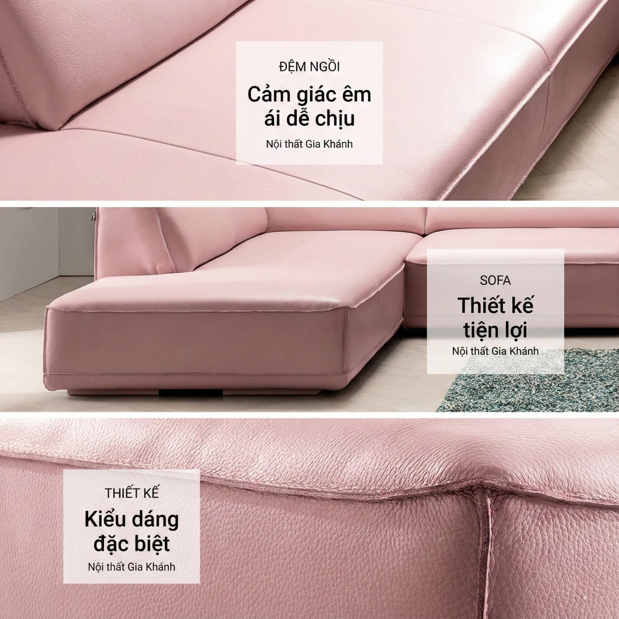 Sofa Openhouse – Sofa Góc Hiện Đại Da Cao Cấp Cỡ Lớn Cho Sự Thoải Mái