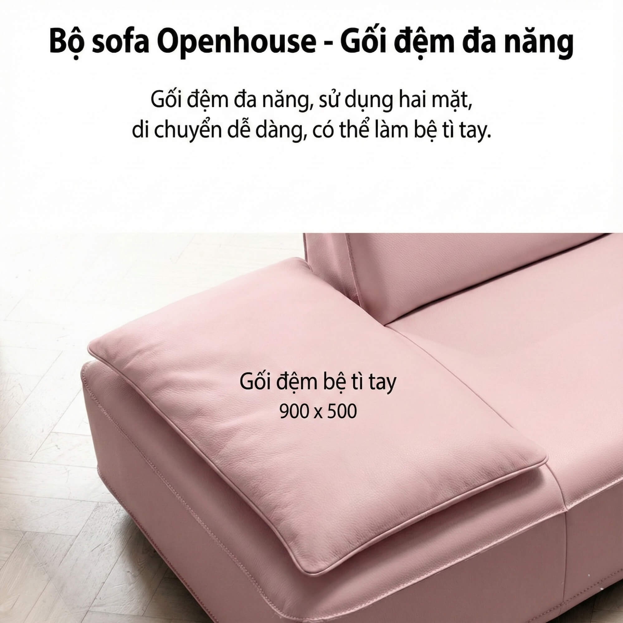 Sofa Openhouse – Sofa Góc Hiện Đại Da Cao Cấp Cỡ Lớn Cho Sự Thoải Mái