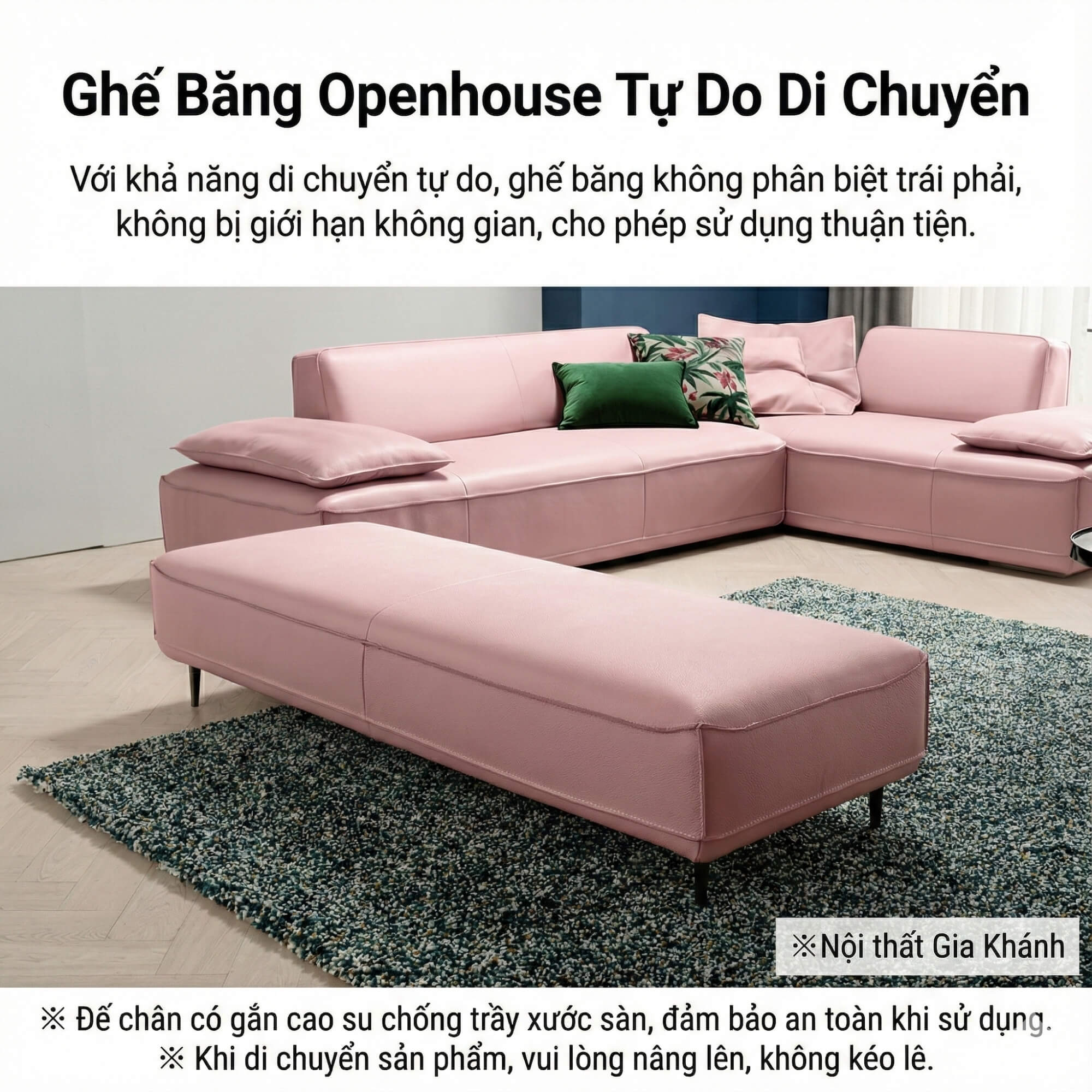 Sofa Openhouse – Sofa Góc Hiện Đại Da Cao Cấp Cỡ Lớn Cho Sự Thoải Mái