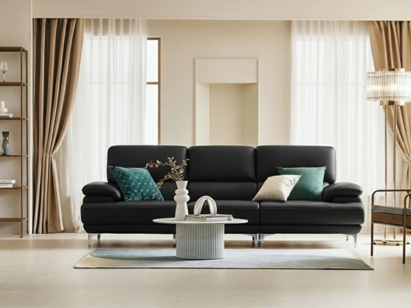 Sofa SANCTUM – Sofa Da Cao Cấp Hiện Đại Tối Ưu Sự Êm Ái
