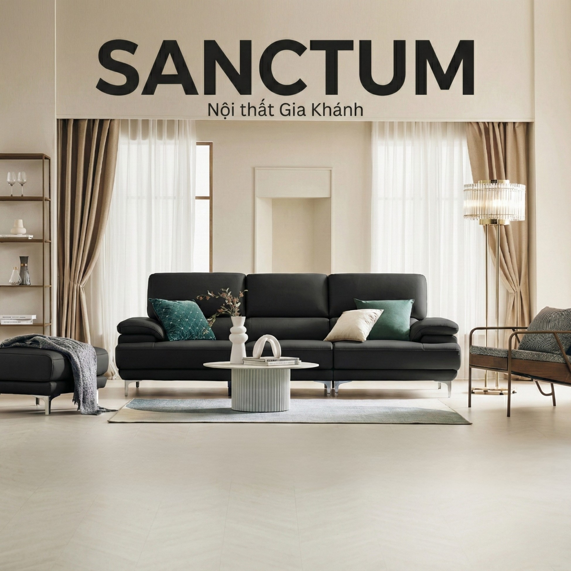 Sofa SANCTUM – Sofa Da Cao Cấp Hiện Đại Tối Ưu Sự Êm Ái