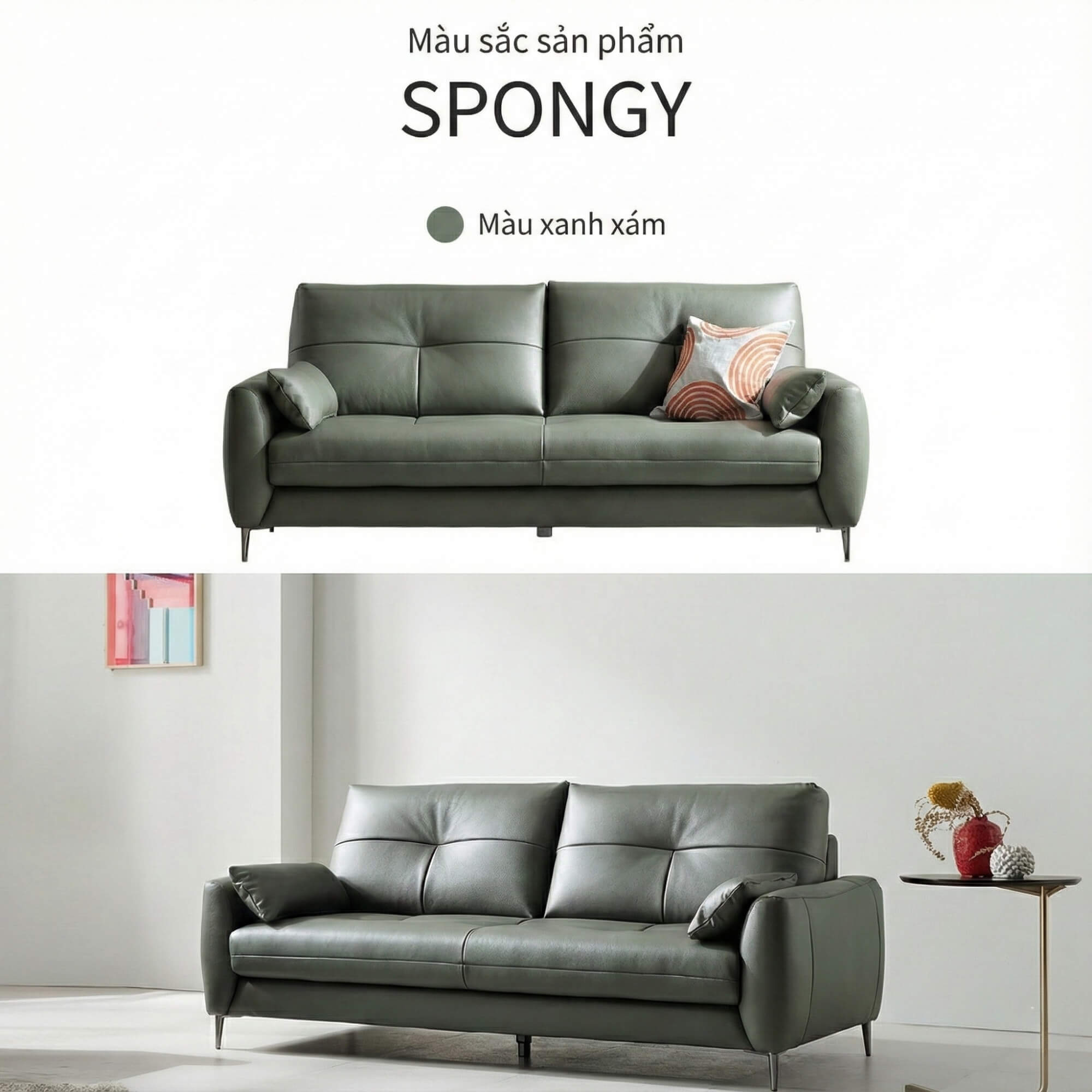 Sofa SPONGY - Sofa Băng 2 Chỗ Nhỏ Gọn Và Êm Ái