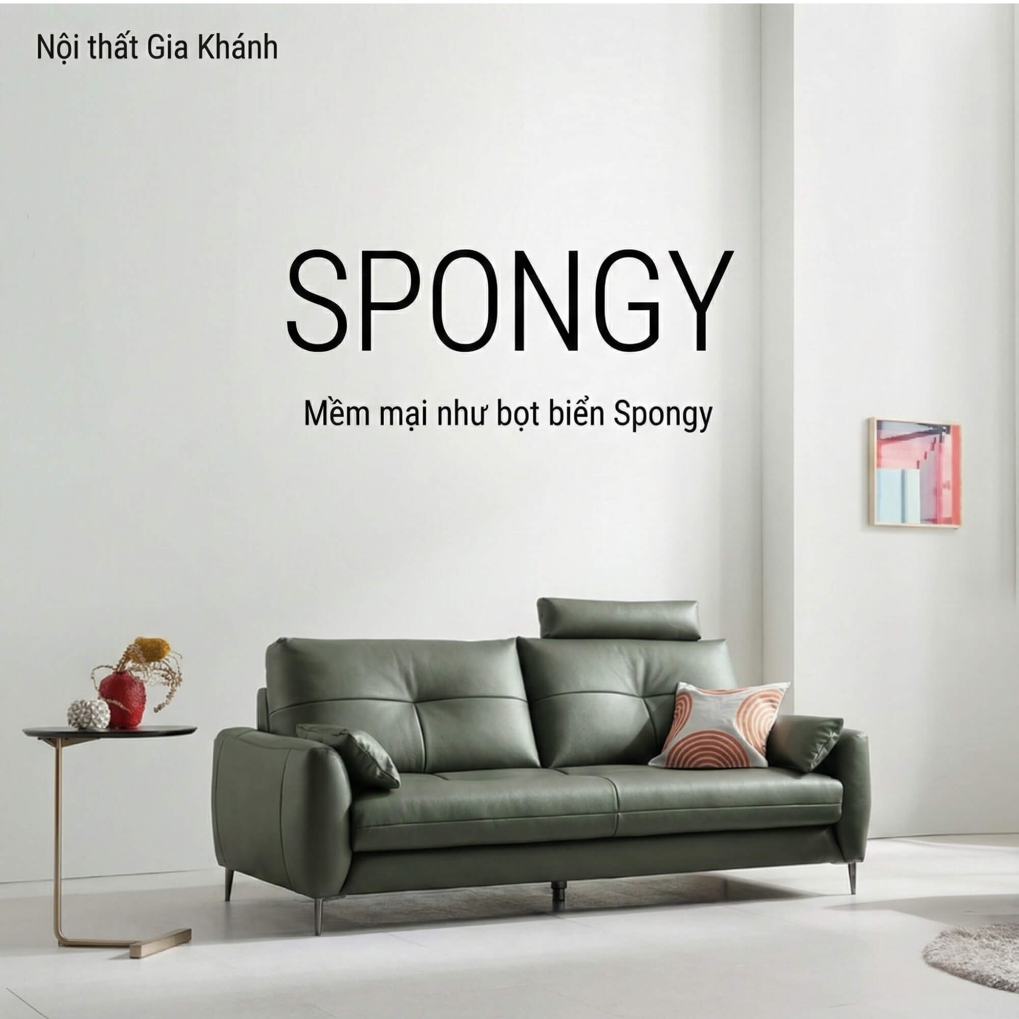 Sofa SPONGY - Sofa Băng 2 Chỗ Nhỏ Gọn Và Êm Ái