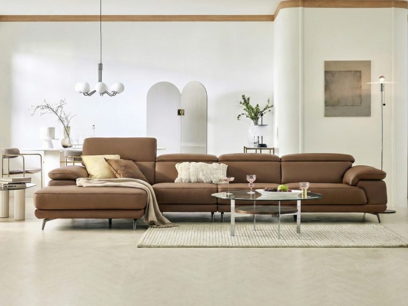 Sofa TEDDY – Sofa Hiện Đại Bọc Da Cao Cấp Thiết Kế Tinh Tế Êm Ái