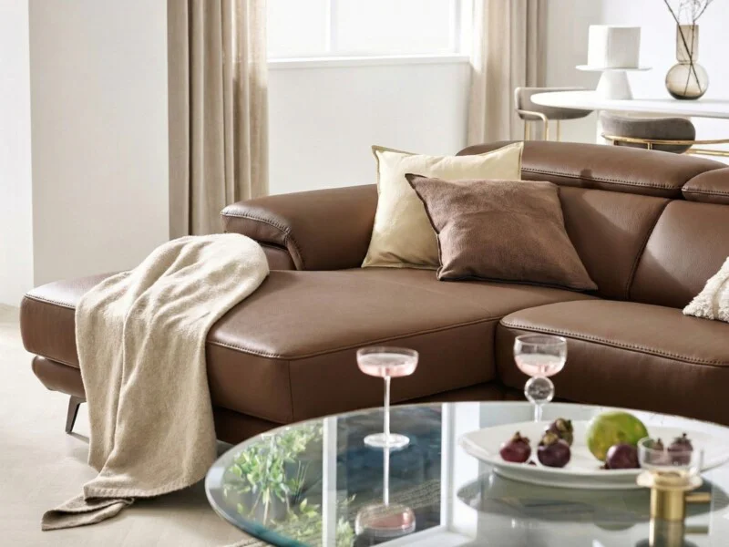 Sofa TEDDY – Sofa Hiện Đại Bọc Da Cao Cấp Thiết Kế Tinh Tế Êm Ái