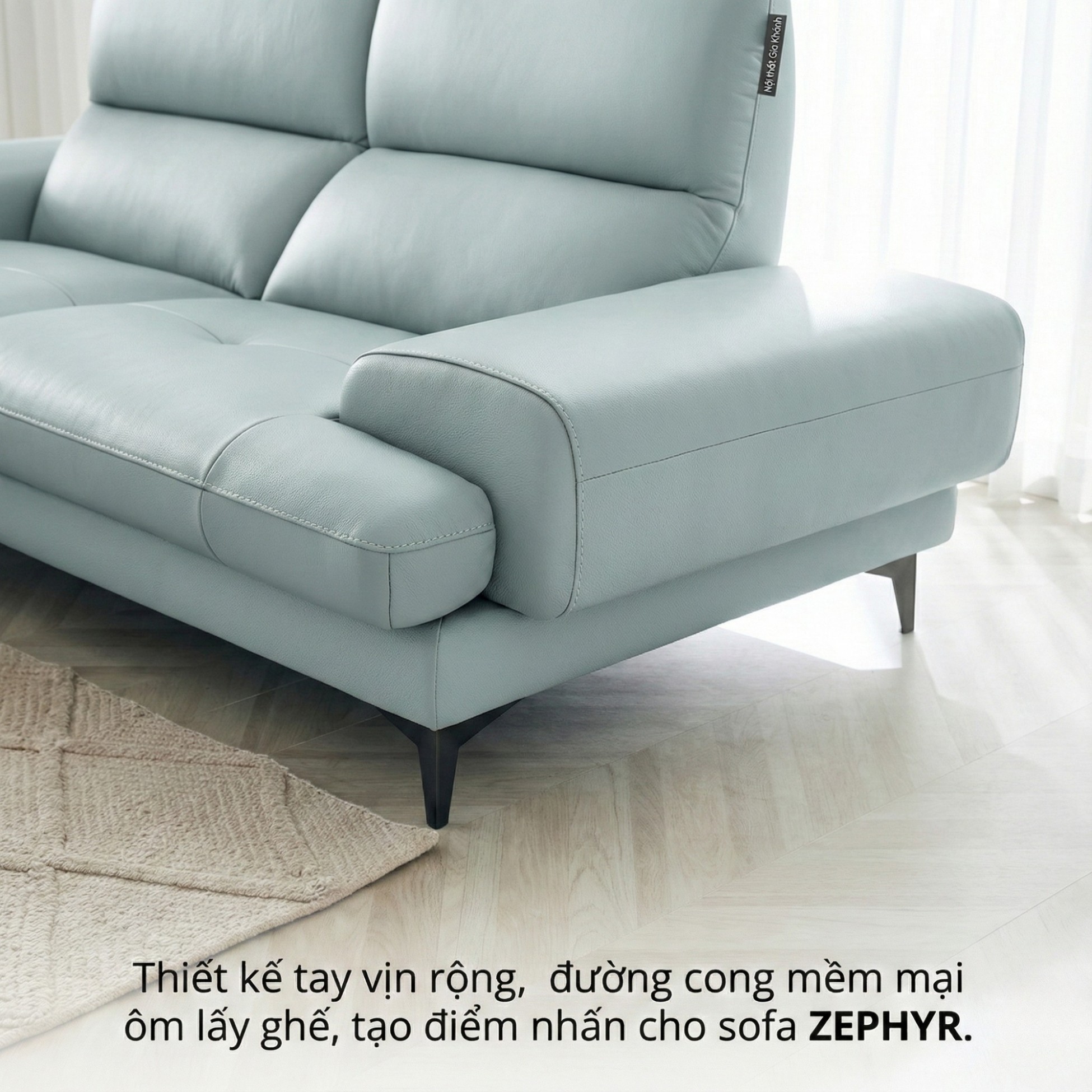 Sofa ZEPHYR – Sofa Da Cao Cấp Hiện Đại Êm Ái Tối Ưu