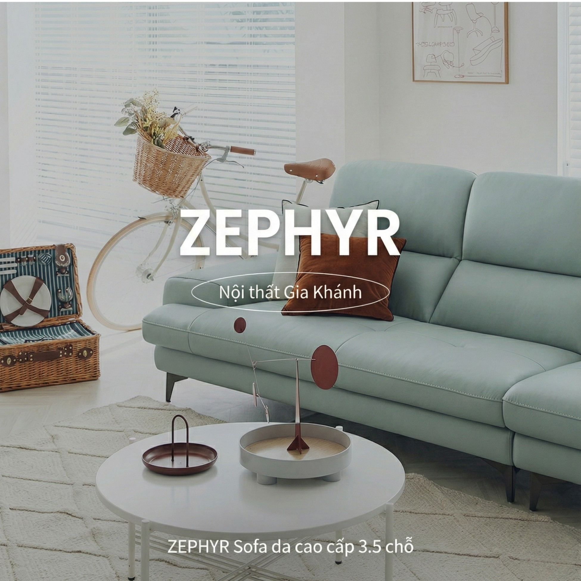 Sofa ZEPHYR – Sofa Da Cao Cấp Hiện Đại Êm Ái Tối Ưu